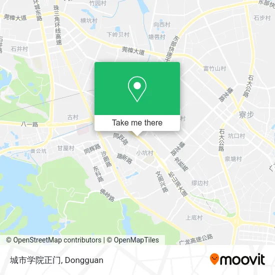 城市学院正门 map