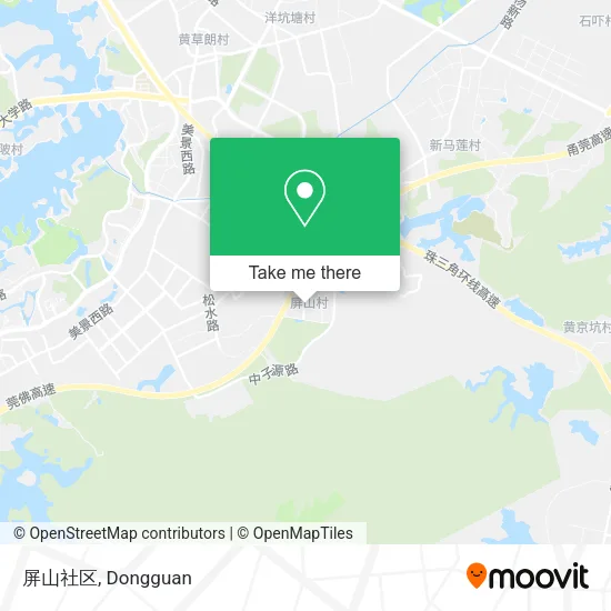 屏山社区 map