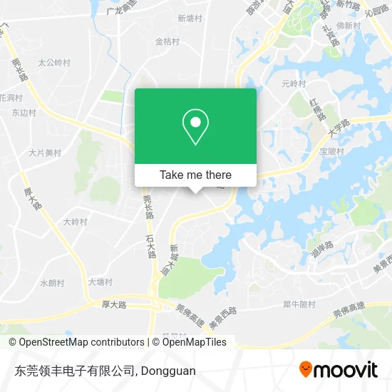 东莞领丰电子有限公司 map