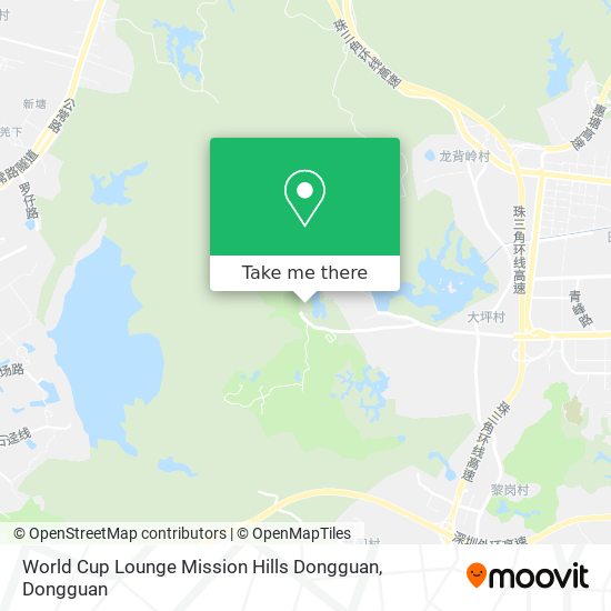 World Cup Lounge Mission Hills Dongguan map