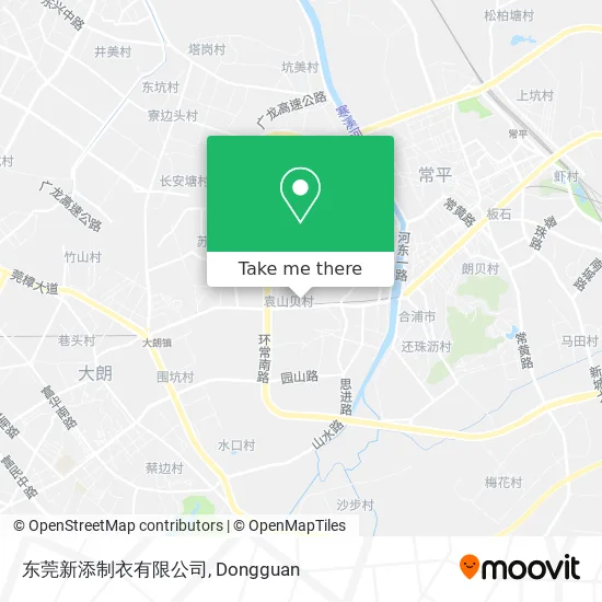 东莞新添制衣有限公司 map