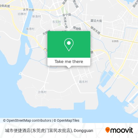 城市便捷酒店(东莞虎门富民农批店) map