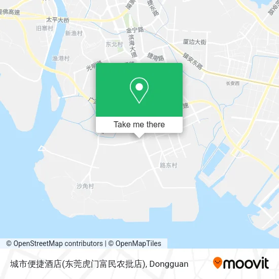 城市便捷酒店(东莞虎门富民农批店) map
