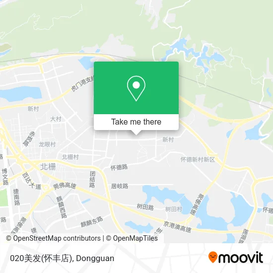 020美发(怀丰店) map