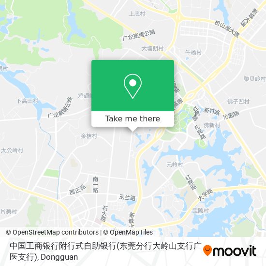 中国工商银行附行式自助银行(东莞分行大岭山支行广医支行) map