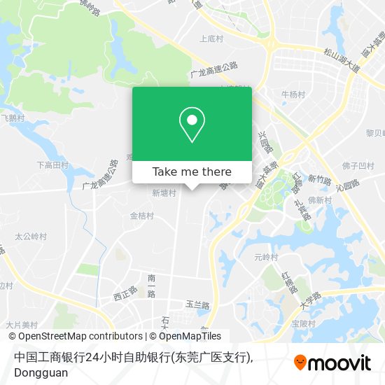 中国工商银行24小时自助银行(东莞广医支行) map