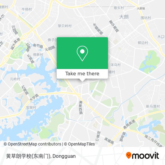 黄草朗学校(东南门) map