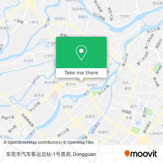 东莞市汽车客运总站-1号票房 map