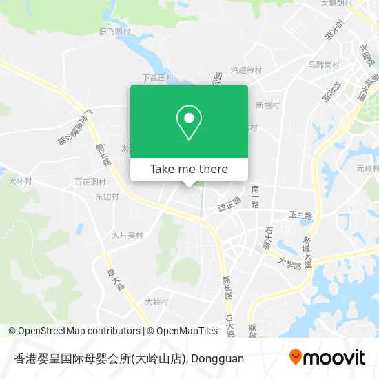 香港婴皇国际母婴会所(大岭山店) map