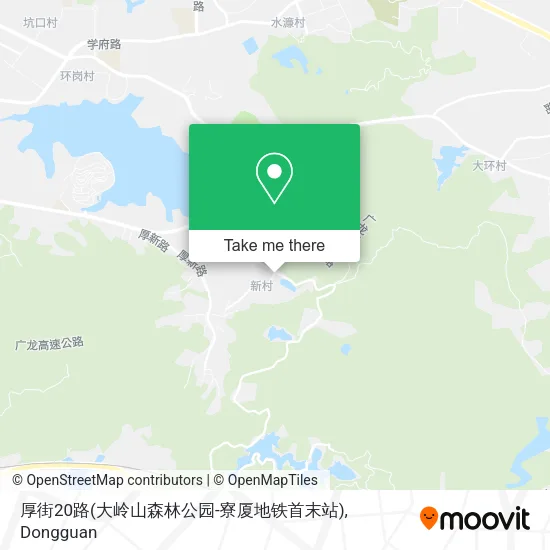 厚街20路(大岭山森林公园-寮厦地铁首末站) map