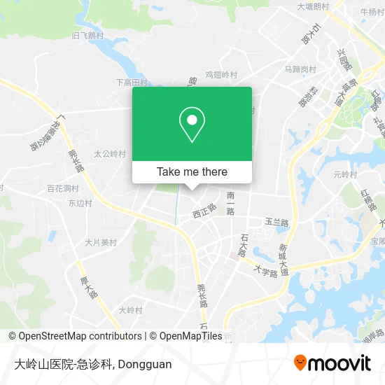 大岭山医院-急诊科 map