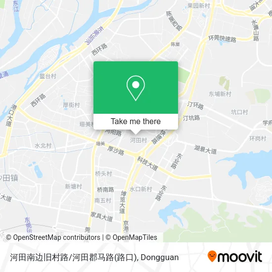 河田南边旧村路/河田郡马路(路口) map