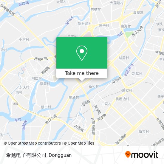 希越电子有限公司 map