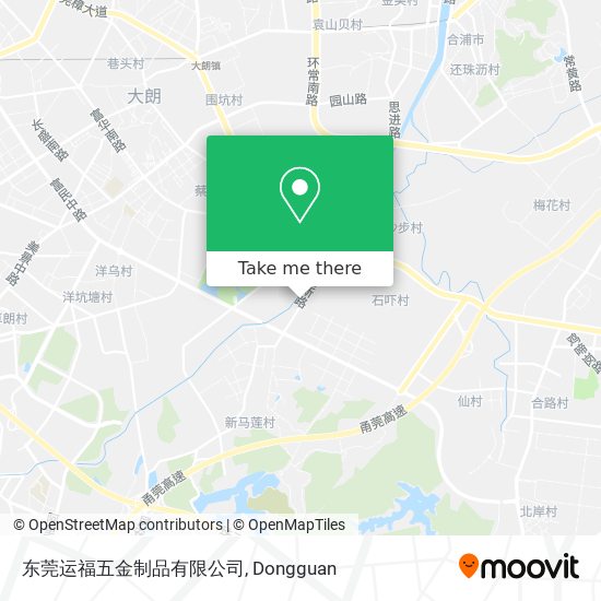 东莞运福五金制品有限公司 map