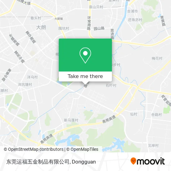 东莞运福五金制品有限公司 map