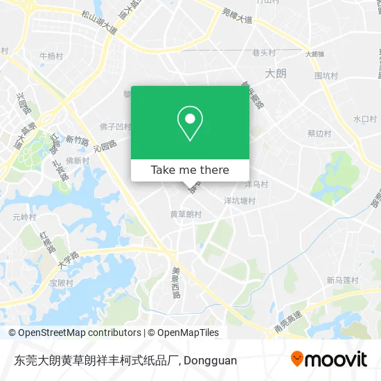 东莞大朗黄草朗祥丰柯式纸品厂 map