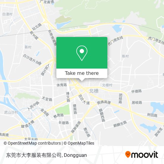 东莞市大李服装有限公司 map