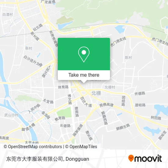 东莞市大李服装有限公司 map