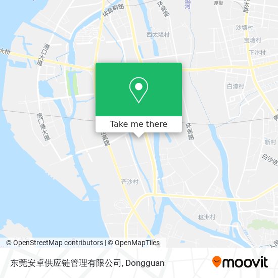 东莞安卓供应链管理有限公司 map