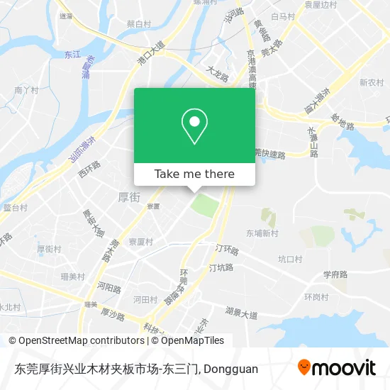 东莞厚街兴业木材夹板市场-东三门 map