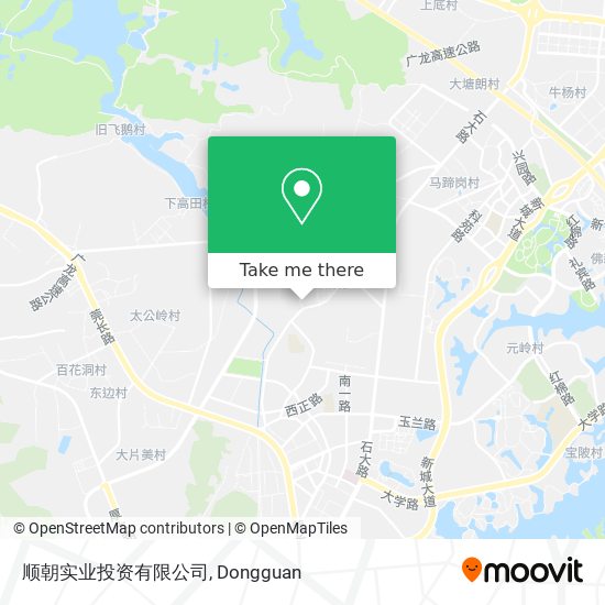 顺朝实业投资有限公司 map