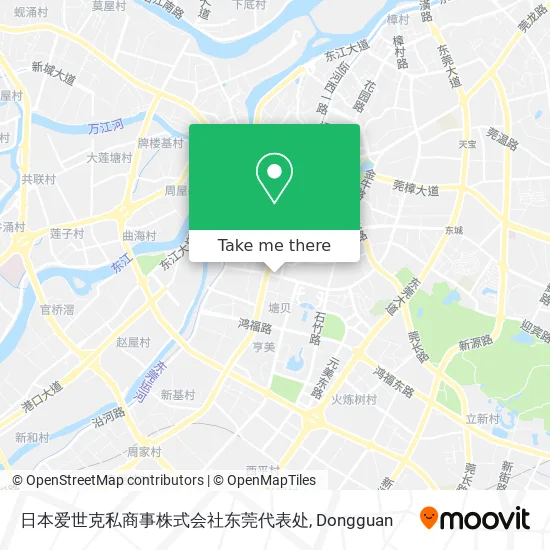 日本爱世克私商事株式会社东莞代表处 map