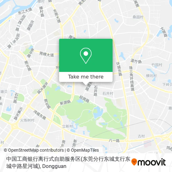 中国工商银行离行式自助服务区(东莞分行东城支行东城中路星河城) map