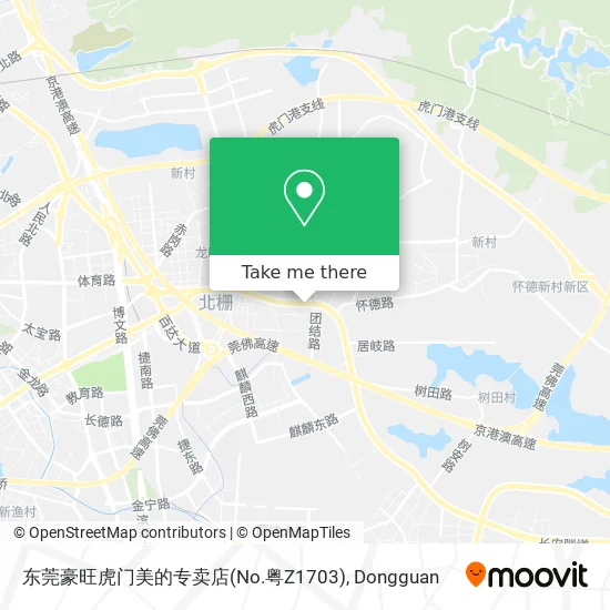 东莞豪旺虎门美的专卖店(No.粤Z1703) map
