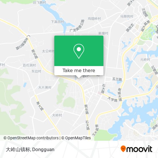 大岭山镇标 map