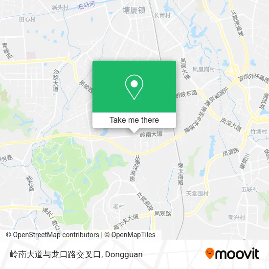 岭南大道与龙口路交叉口 map