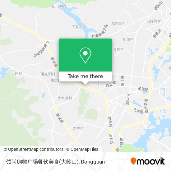 领尚购物广场餐饮美食(大岭山) map