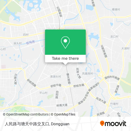 人民路与塘天中路交叉口 map
