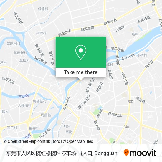 东莞市人民医院红楼院区停车场-出入口 map