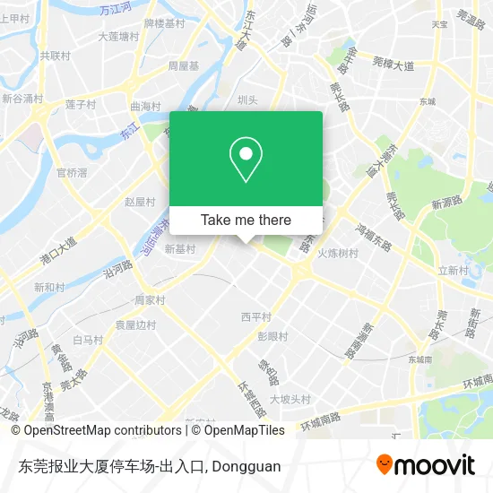 东莞报业大厦停车场-出入口 map
