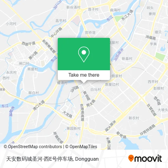天安数码城圣河-西E号停车场 map