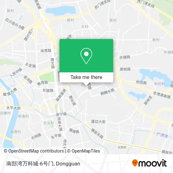 南部湾万科城-6号门 map