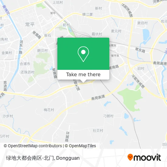 绿地大都会南区-北门 map