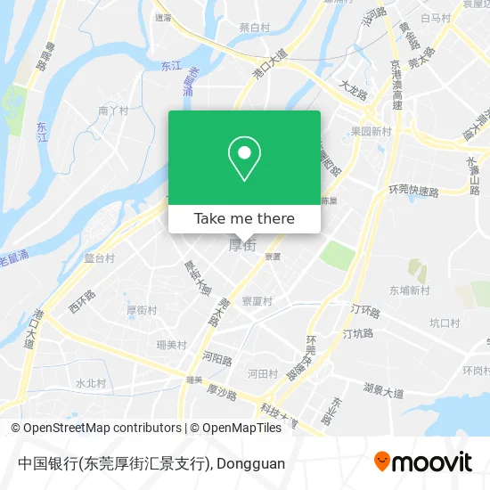 中国银行(东莞厚街汇景支行) map