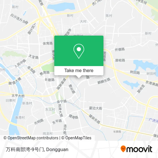 万科南部湾-9号门 map