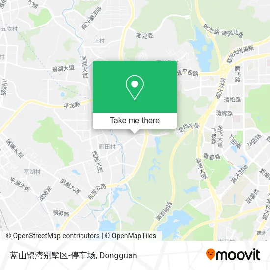 蓝山锦湾别墅区-停车场 map