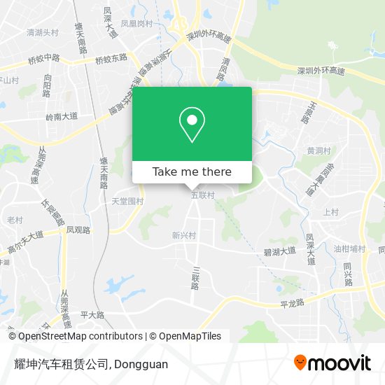 耀坤汽车租赁公司 map
