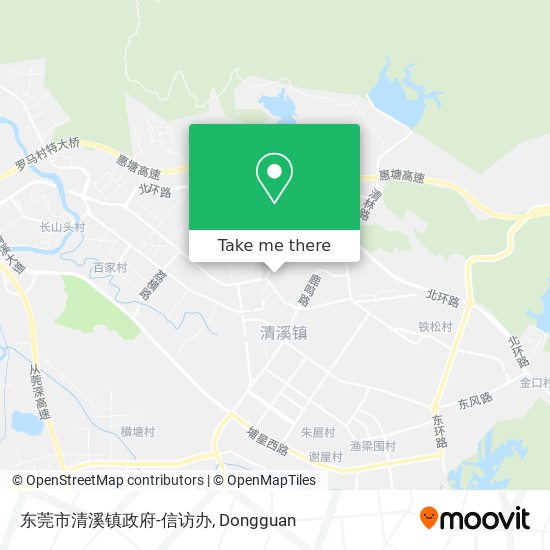 东莞市清溪镇政府-信访办 map