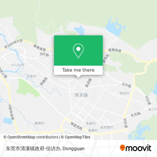 东莞市清溪镇政府-信访办 map