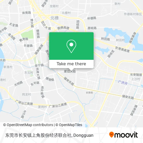 东莞市长安镇上角股份经济联合社 map