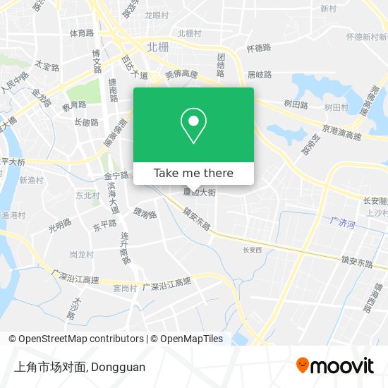 上角市场对面 map