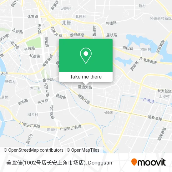 美宜佳(1002号店长安上角市场店) map