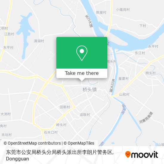 东莞市公安局桥头分局桥头派出所李朗片警务区 map