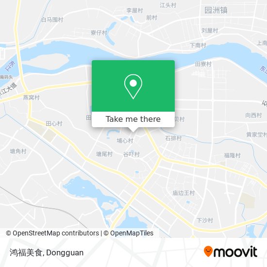 鸿福美食 map