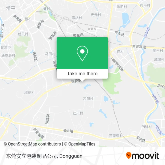 东莞安立包装制品公司 map