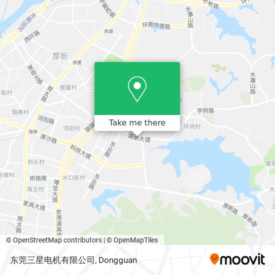 东莞三星电机有限公司 map